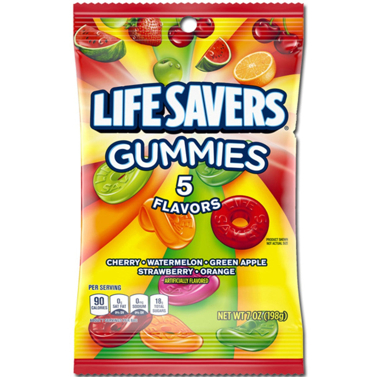 Life Savers  Gummies 5 Flavor Bag 7oz - 12ct