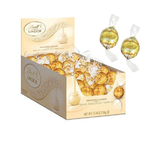 Lindor White Chocolate Truffles - 60ct