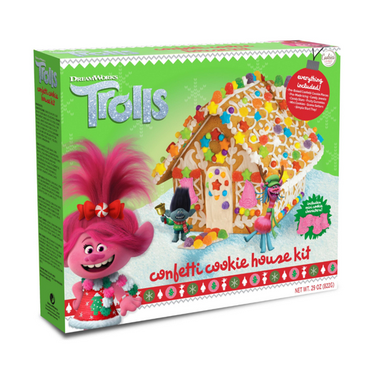 Trolls Confetti Cookie House Kit 29oz - 6ct