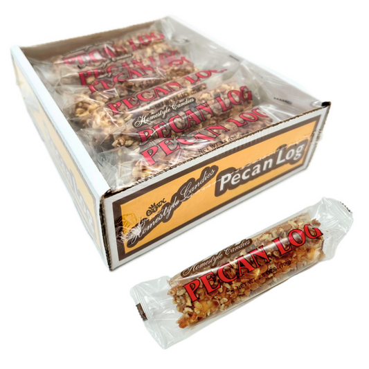 Crown Candy Pecan Log 2.5oz - 12ct