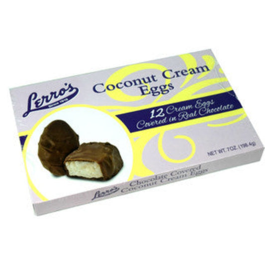 Lerro's Easter Egg Trays Coconut Cream - 12ct