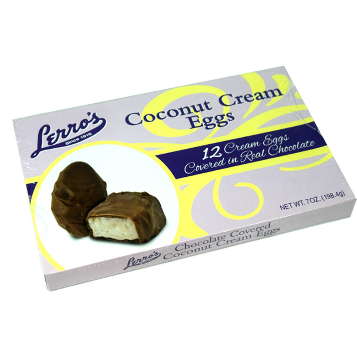 Lerro Easter Egg Trays Coconut Cream 7oz - 12ct