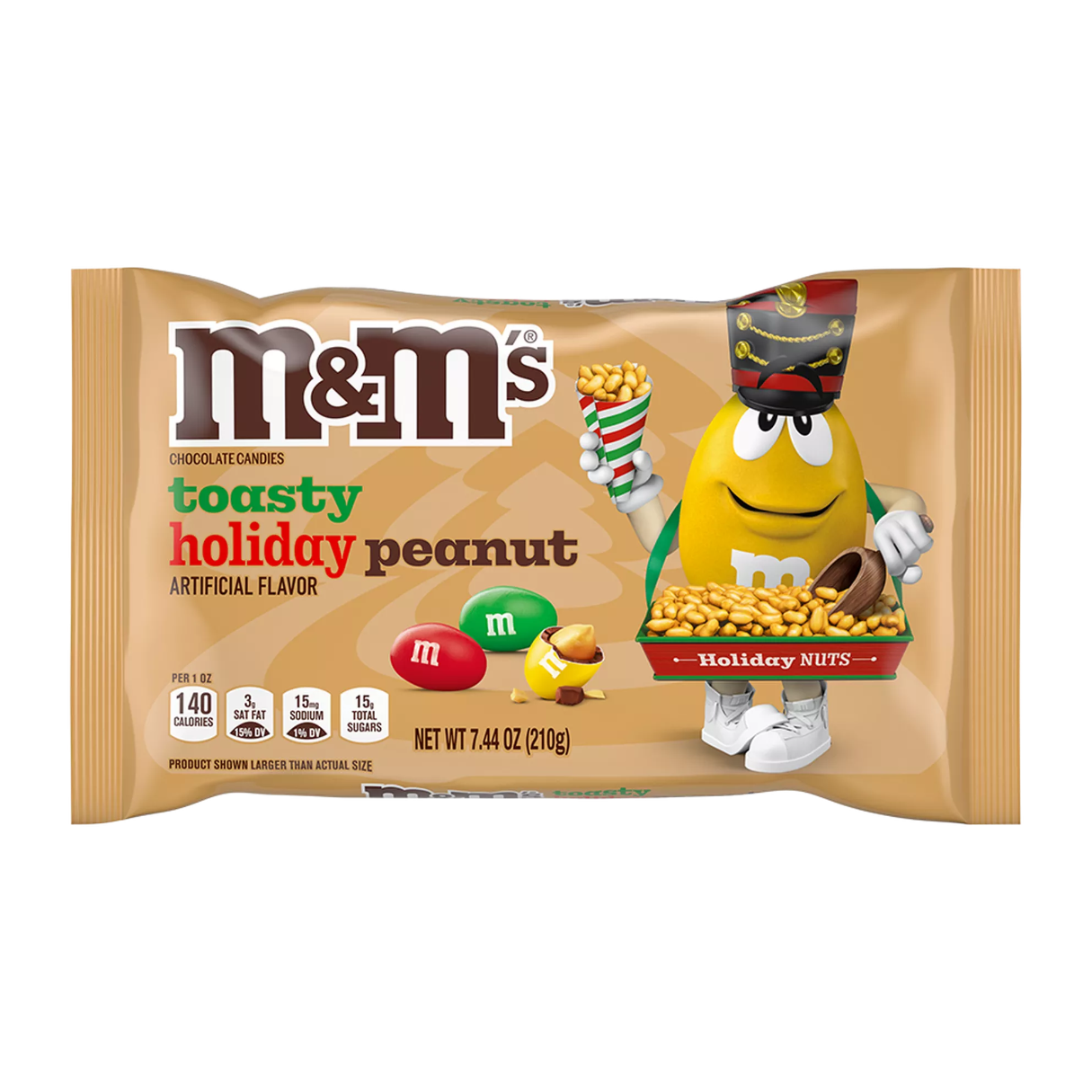 M&M's Toasty Holiday Peanut 7.44oz - 6ct