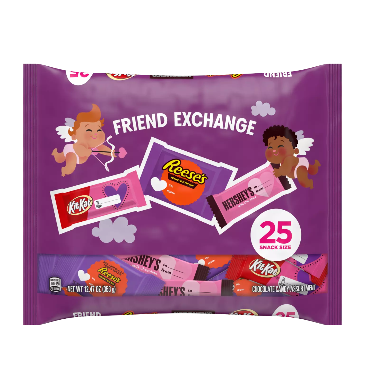 Hershey Valentine's Exchange Snack Size Assortment - 6ct