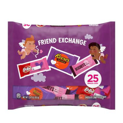 Hershey Valentine's Exchange Snack Size Assortment - 6ct