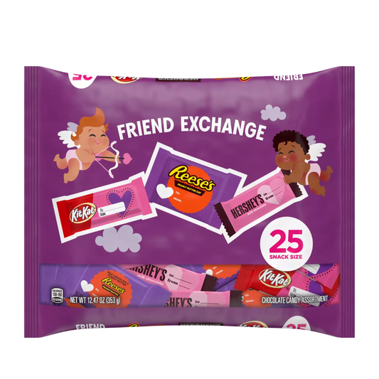 Hershey Valentine's Exchange Snack Size Assortment - 6ct