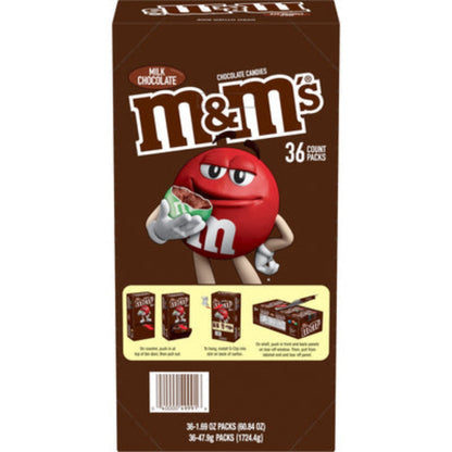 M&M's Milk Chocolate Candies  1.69oz - 36ct