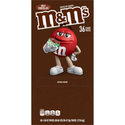M&M's Milk Chocolate Candies  1.69oz - 36ct