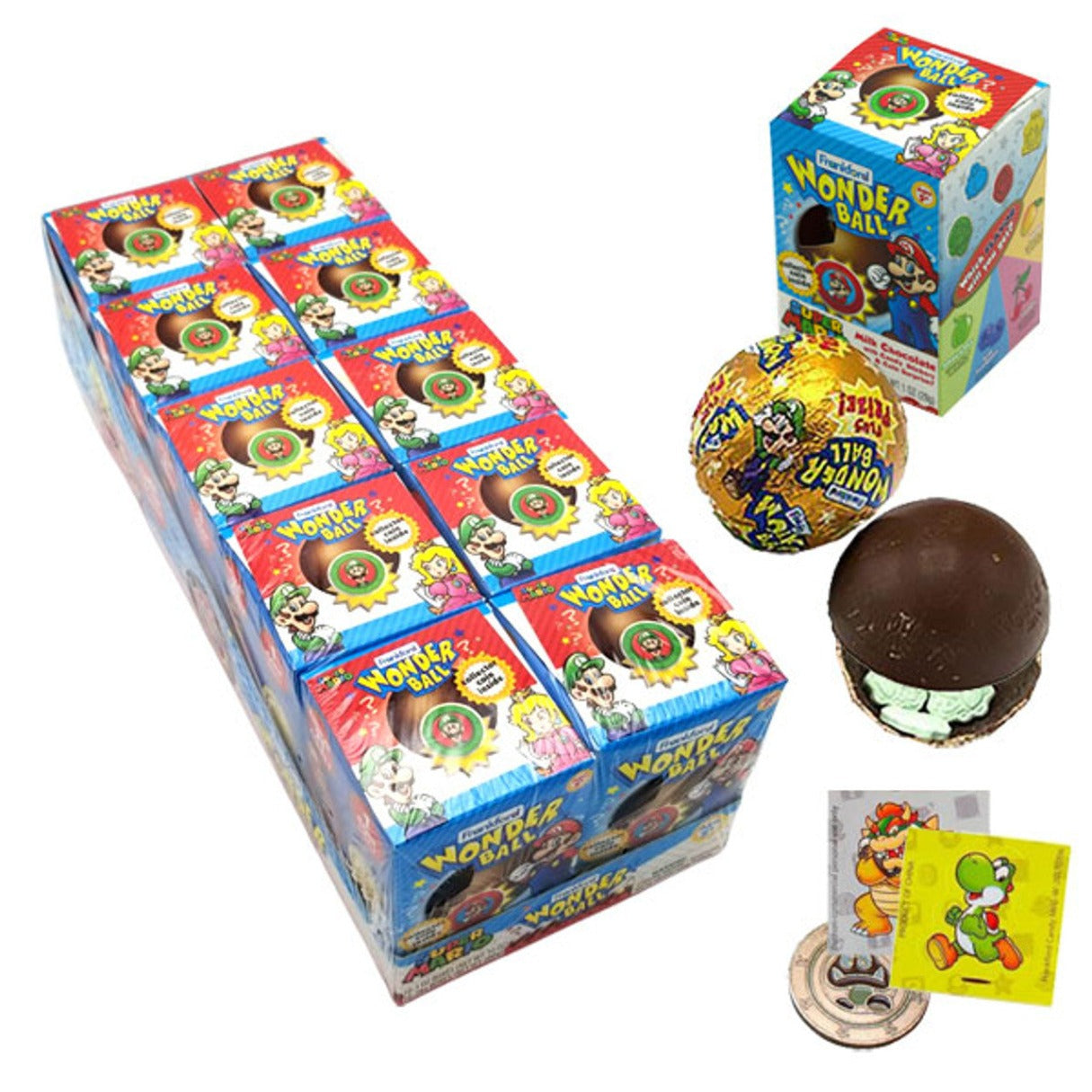 Super Mario Chocolate Wonderball 1oz - 10ct