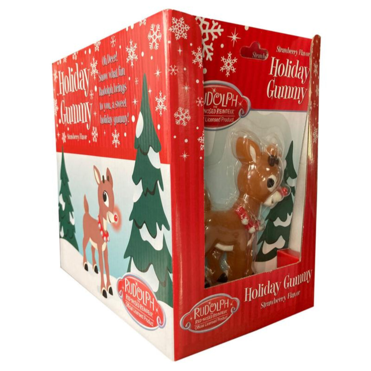 Rudolph The Red Nosed Reindeer Large Holiday Gummy 3.88oz - 9ct