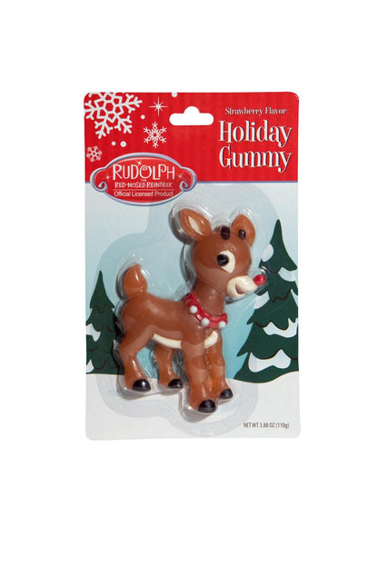 Rudolph The Red Nosed Reindeer Large Holiday Gummy 3.88oz - 9ct