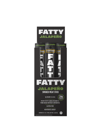 Fatty's Smoked Meat Snacks Jalapeno 2oz - 20ct