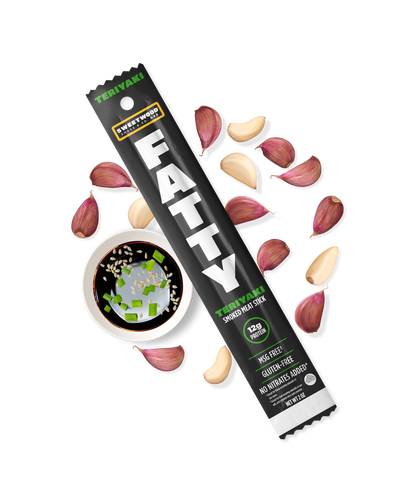 Fatty's Smoked Meat Snack Teriyaki 2oz - 20ct