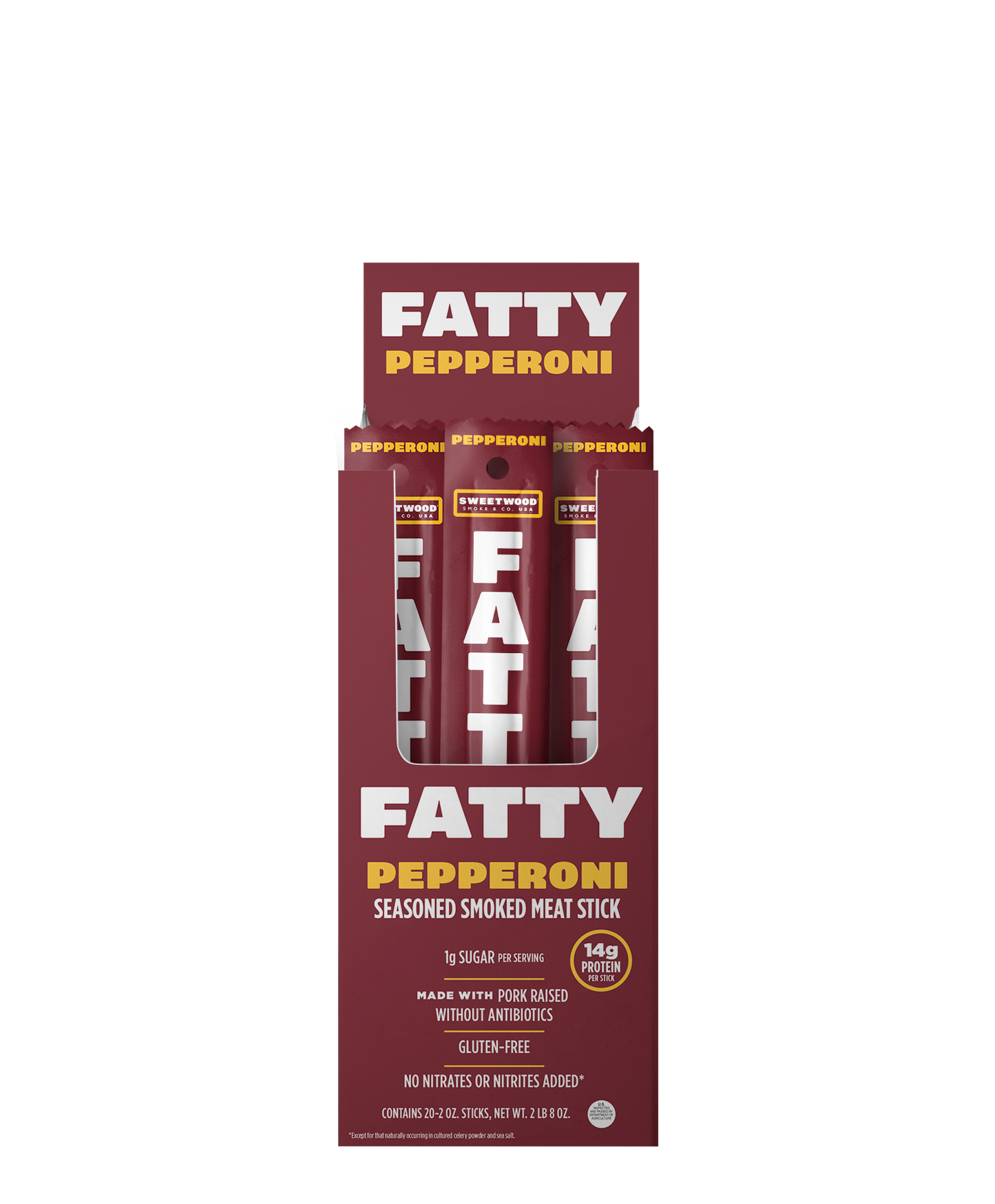 Fatty's Pepperoni Meat Sticks 2oz - 20ct