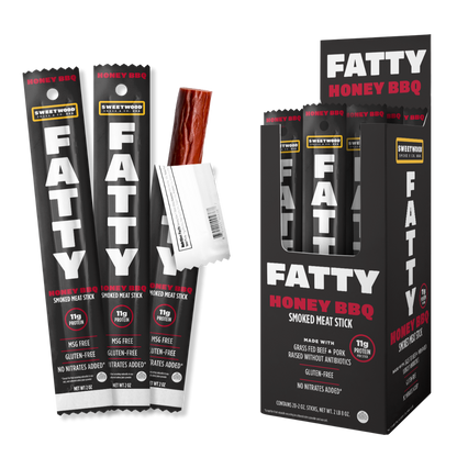 Fatty's Smoked Meat Snacks Honey BBQ 2oz - 20ct