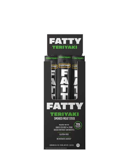 Fatty's Smoked Meat Snack Teriyaki 2oz - 20ct
