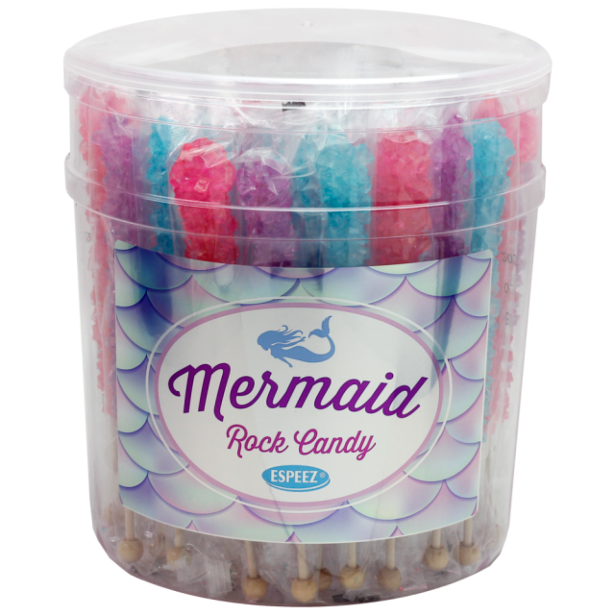Espeez Mermaid Rock Candy Jar - 36ct