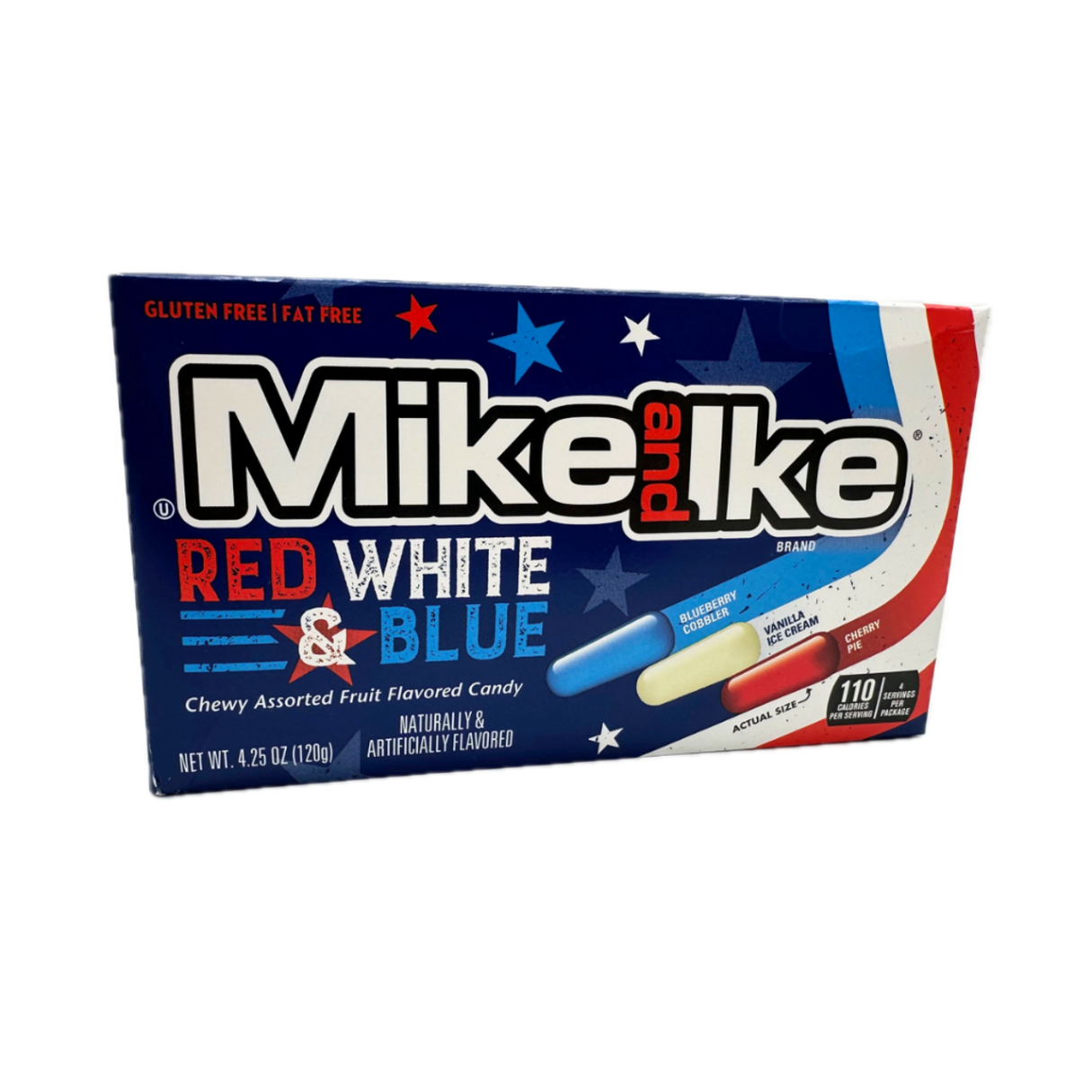 Mike & Ike Red, White and Blue 4.25oz - 12ct
