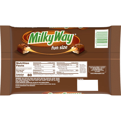 Milky Way Snack Size Candy Bar 10.65-oz - 18ct