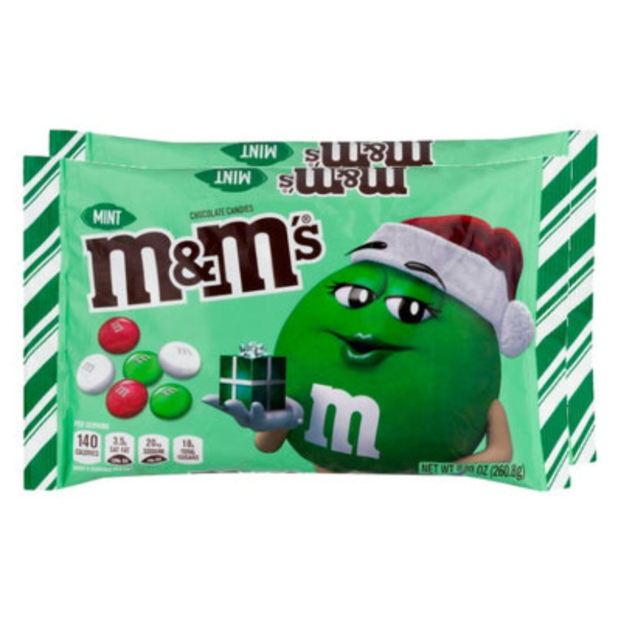 M&M's Mint Christmas Bag  9.2oz - 12ct