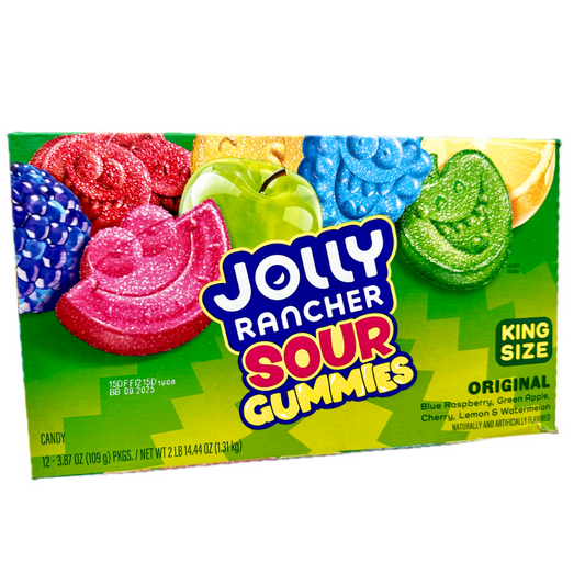 Jolly Rancher Sour Gummies King Size 3.87oz - 12ct