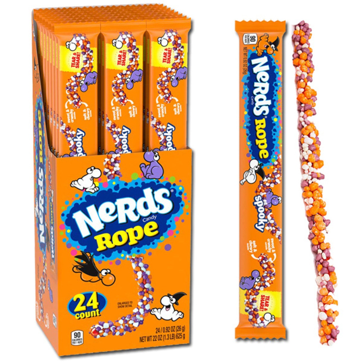 Nerds Spooky Ropes Box 0.92oz - 24ct – I Got Your Candy