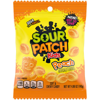 Sour Patch Peaches Bag 4.96oz - 12ct