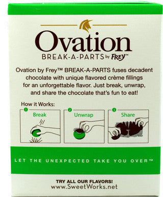 Ovation Creme De Menthe Dark Chocolate Ball 6.17oz - 12ct