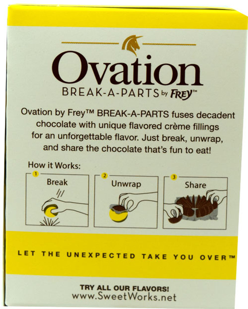 Ovation Creme De Pineapple Milk Chocolate Ball 6.17oz - 12ct