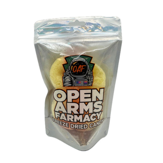 Open Arms Farmacy Freeze Dried Peach Rings - 12ct