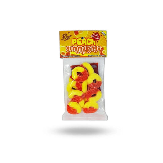 Parga Peach Gummy Rings 3.3oz - 20ct