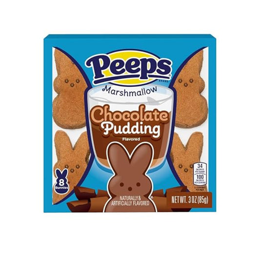 Peeps Marshmallow Chocolate Pudding 8pc 3oz - 40ct