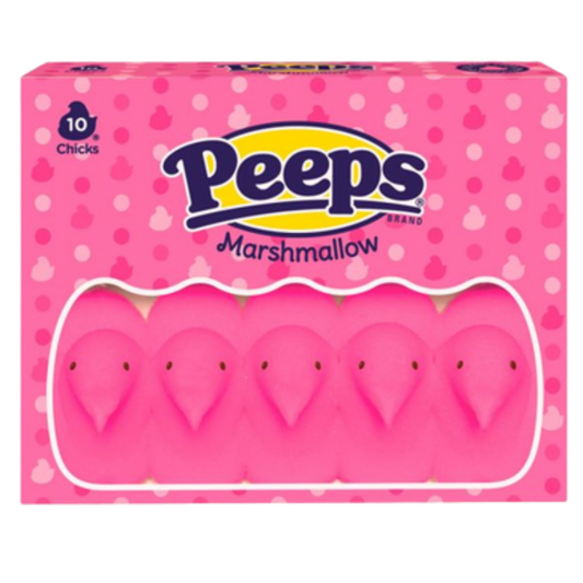 Peeps Marshmallow Chicks Pink 3oz - 36ct