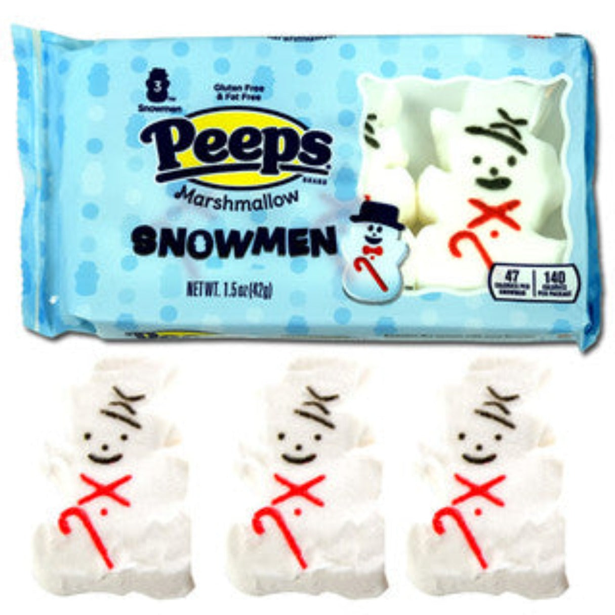 Peeps Snowmen 1.5oz - 12ct