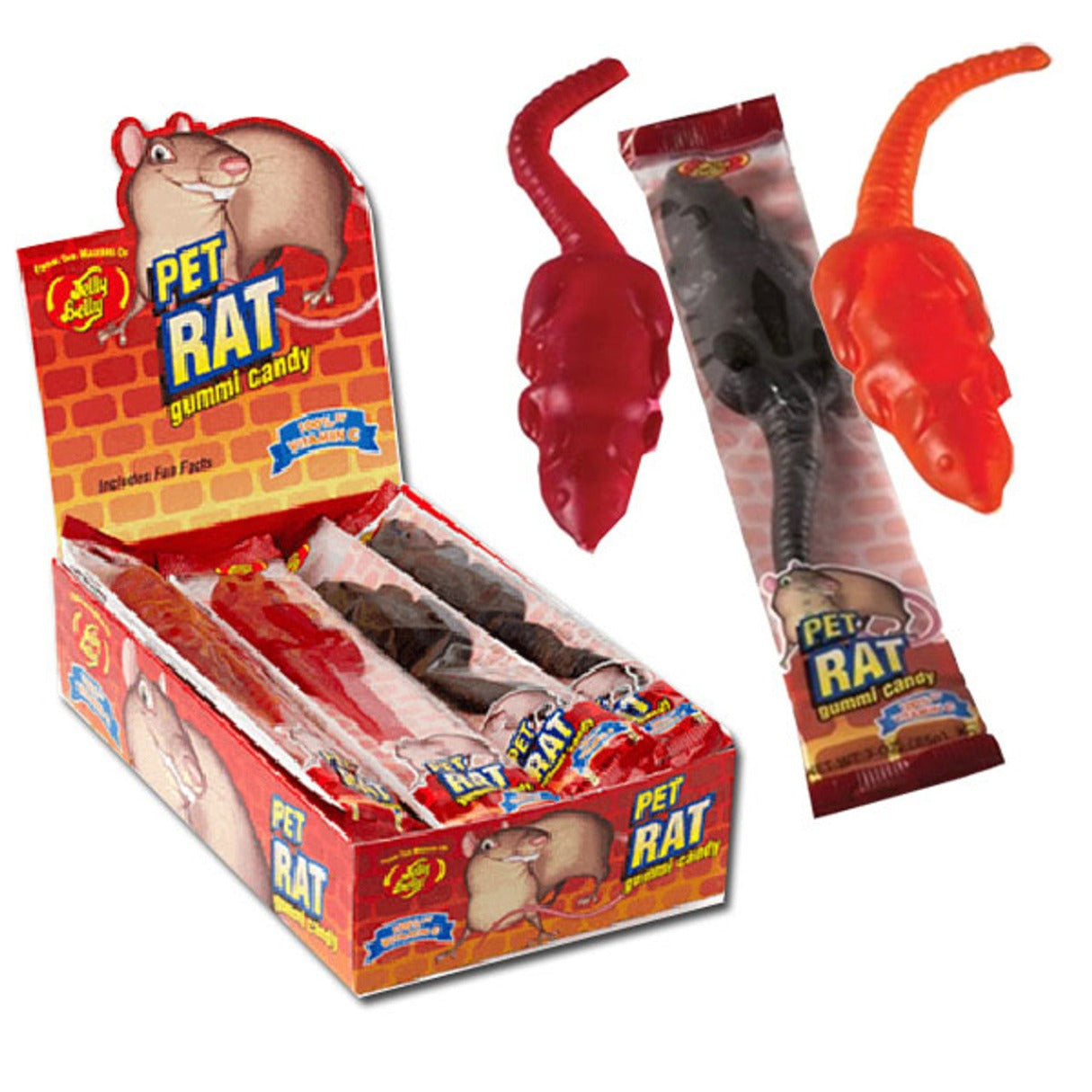 Giant Gummi Pet Rat 3oz - 12ct