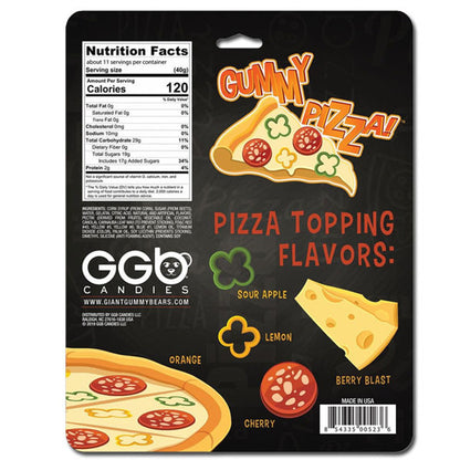 Giant Gummy Pizza 16oz - 12ct