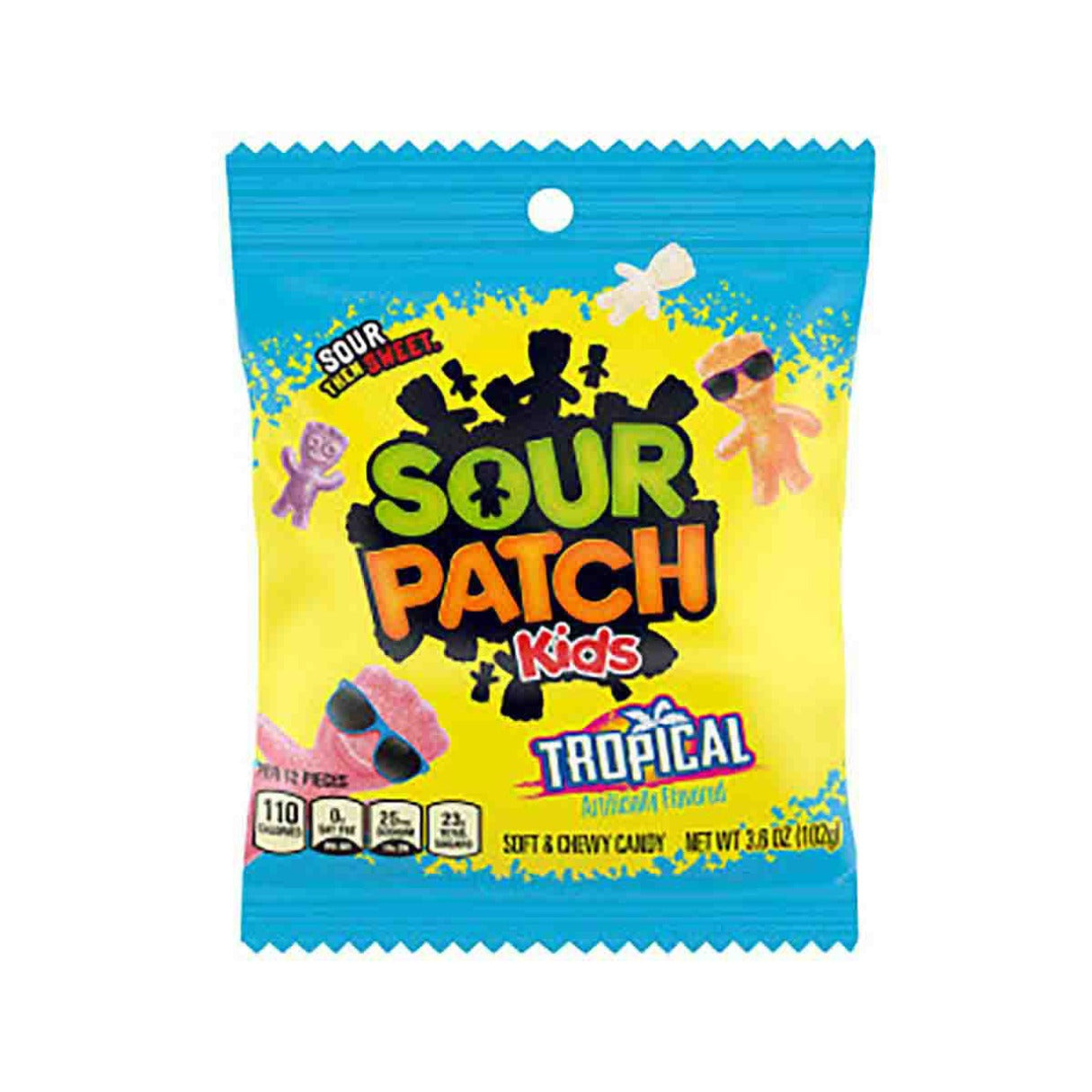 Sour Patch Kids Tropical  3.6oz - 12ct