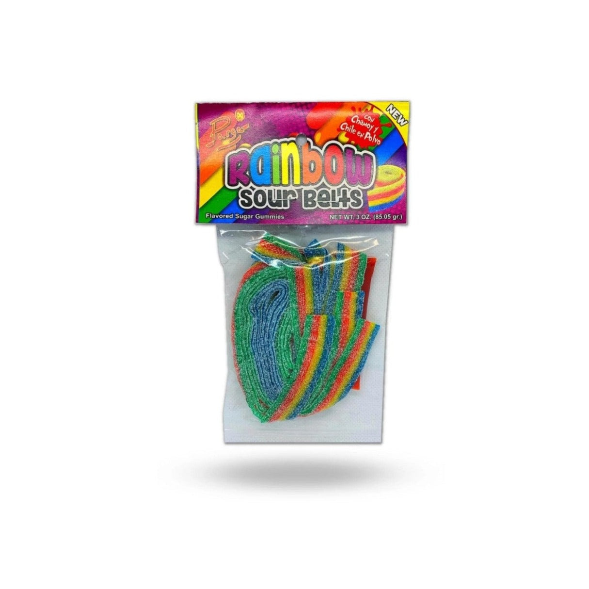 Parga Rainbow Sour Belts 3oz - 20ct