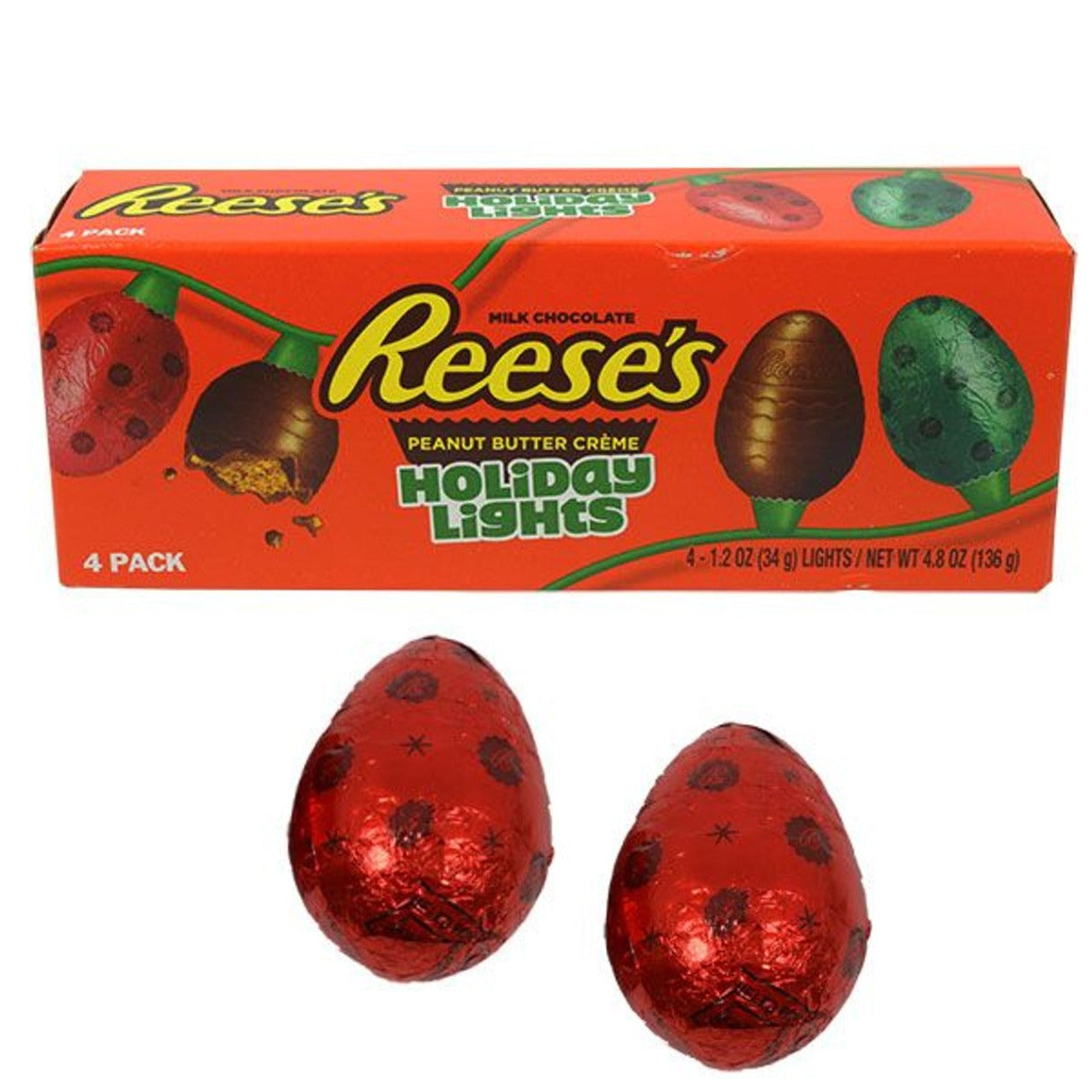 Reese's Peanut Butter Holiday Lights - 12ct