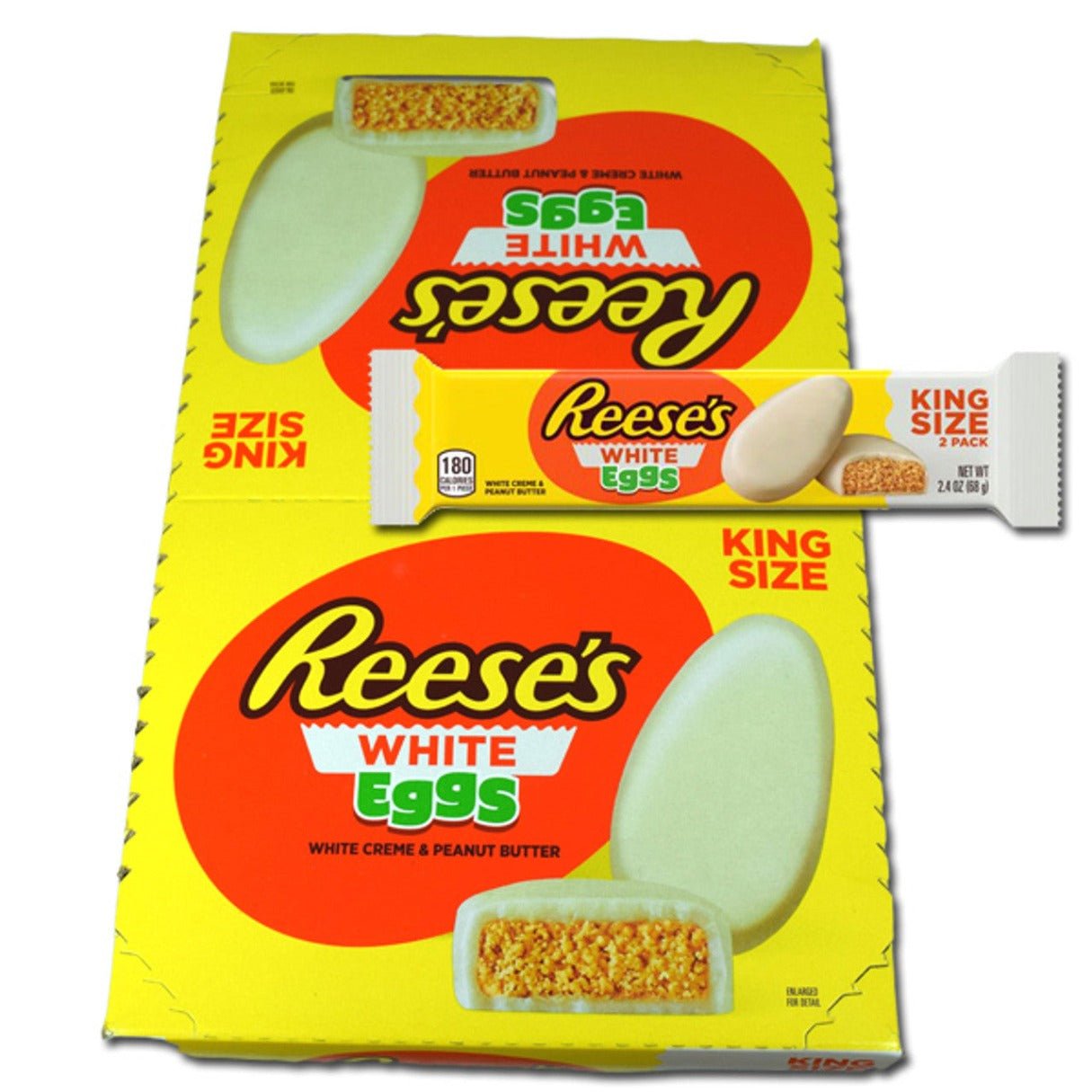 Reese's White Chocolate Peanut Butter Eggs 2.5oz - 24ct