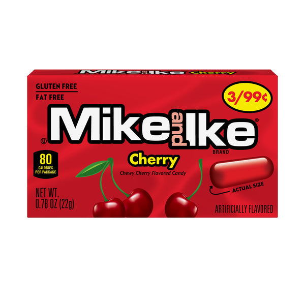 Mike & Ike Cherry Pre_Priced .78oz - 24ct