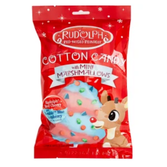 Rudolf Candy Cane with Mini Marshmallows 3oz - 12ct