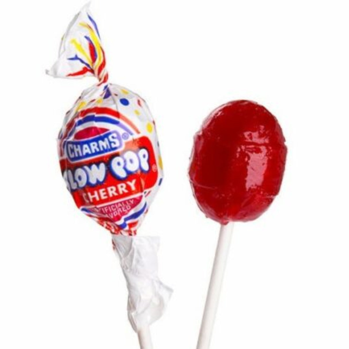 Charms Blow Pop Lollipops Cherry - 48ct