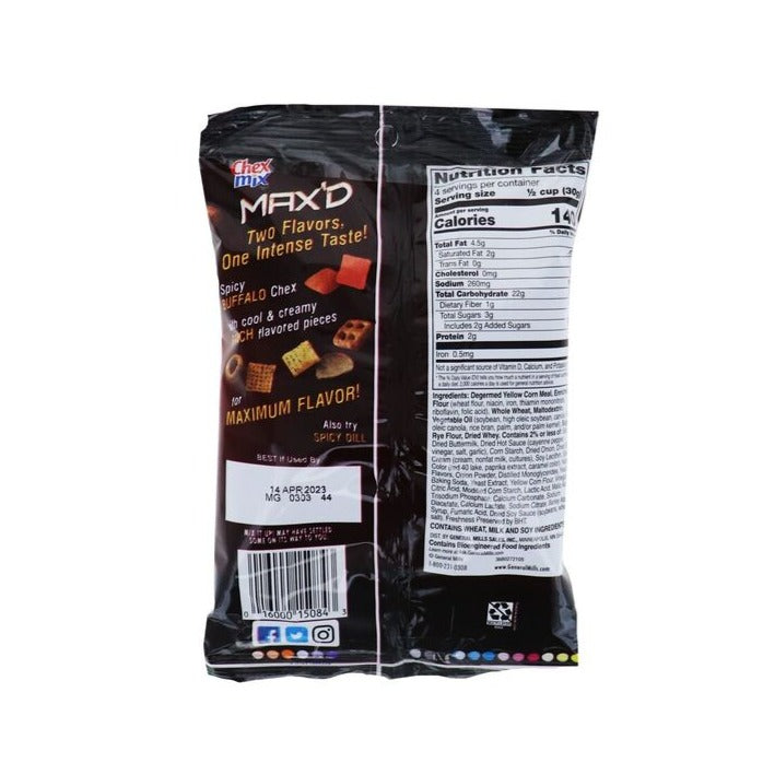 Chex Mix Buffalo Ranch Snack Bag 4.25oz - 8ct