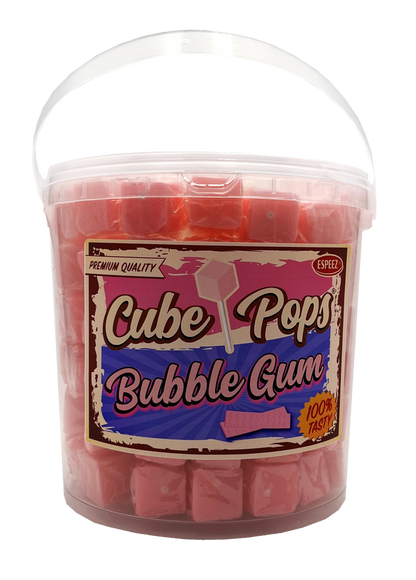 Espeez Cube Pops Bubble Gum Jar - 100ct