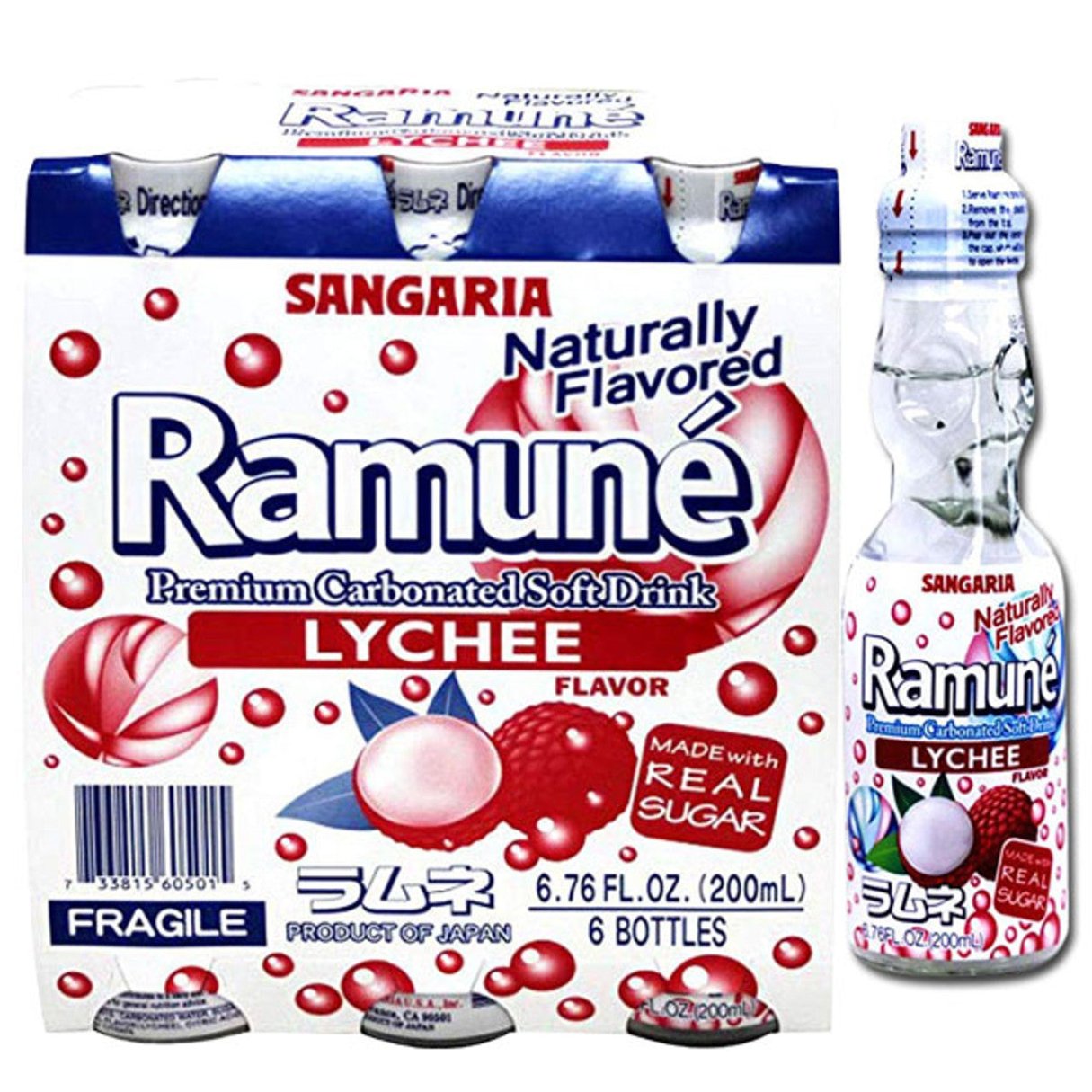 Sangaria Lychee Ramuné 6.76oz - 18ct