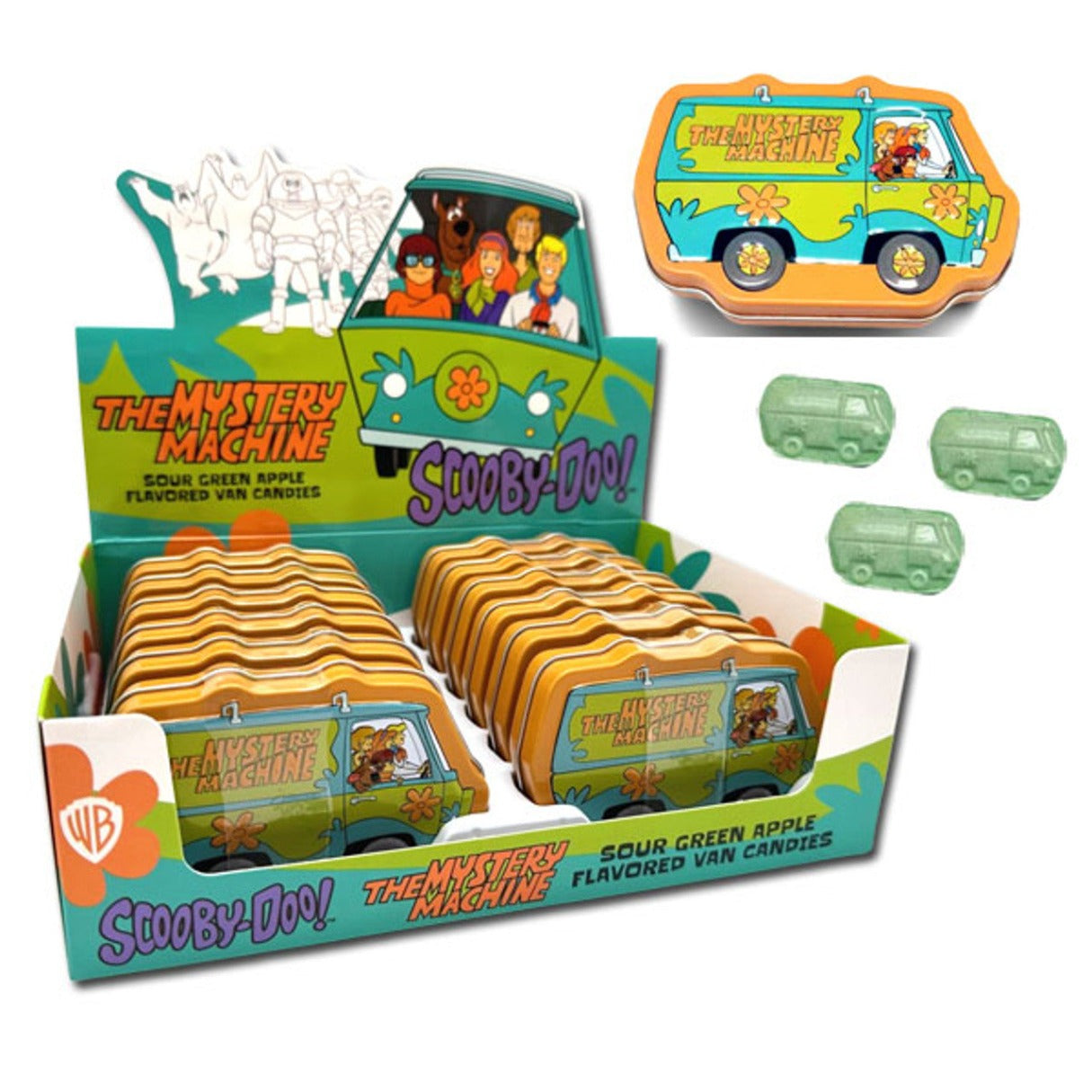 Boston America Scooby Doo Mystery Machine Sour Candy Box 1.2oz - 12ct