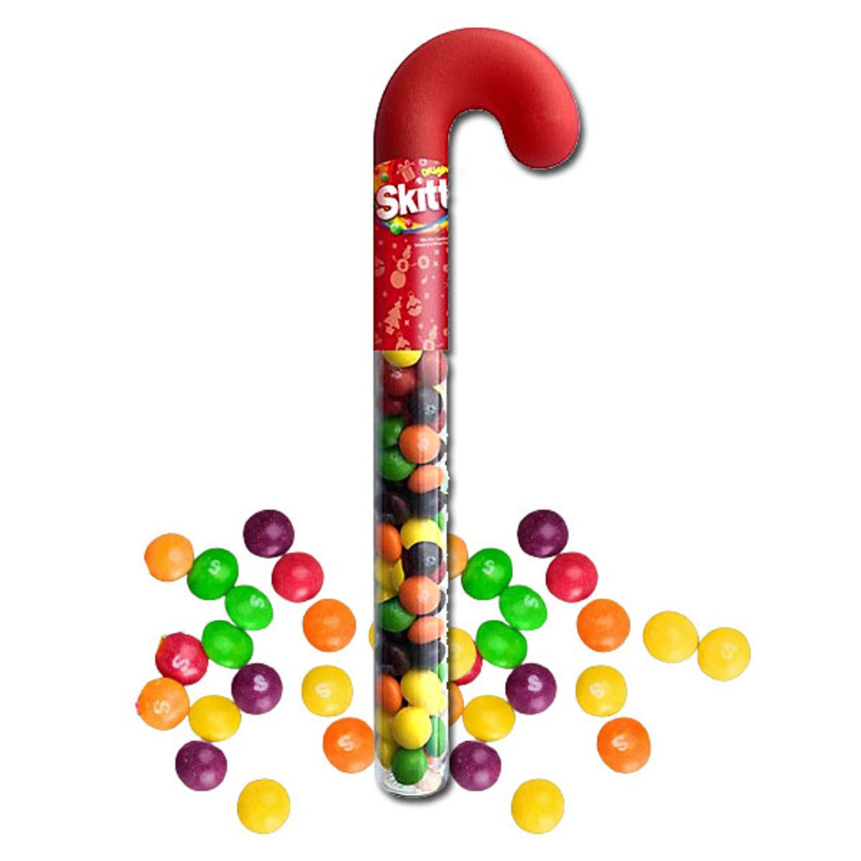 Skittles Filled Canes Christmas 1.7oz - 12ct