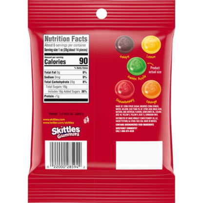 Skittles Gummies Original Peg Bag 5.8oz - 12ct