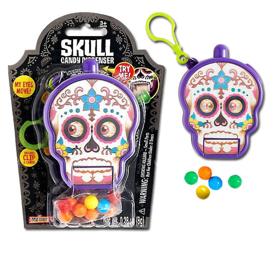 Day Of The Dead Skull Candy Dispenser 0.28oz - 12ct